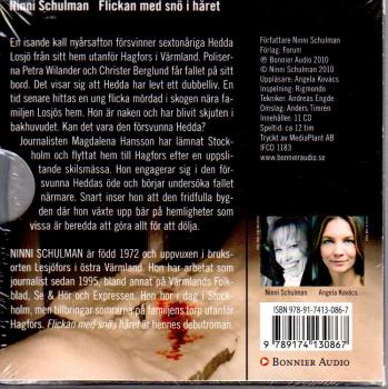 CD Audiobook SWEDISH Flickan Med Snö i Håret Ninni Schulman Sweden NEW